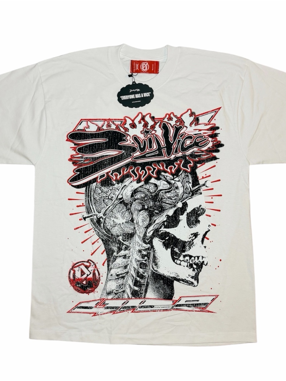 Evil Vice White Graphic Tee